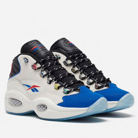 фото Мужские кроссовки reebok question mid answer to no one, цвет белый, размер 40 eu