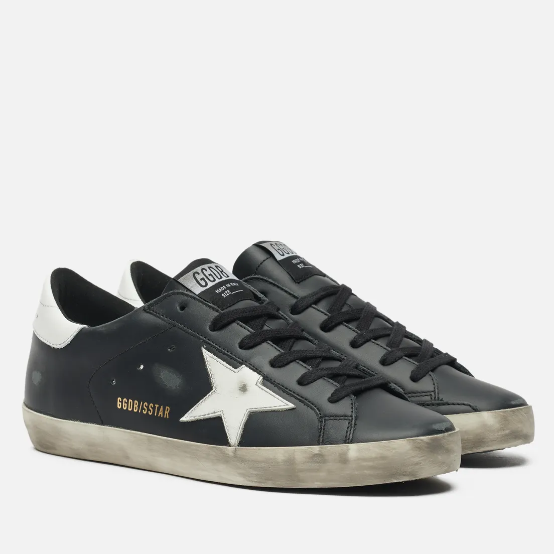 Golden Goose Женские кроссовки Super-Star Leather/Shiny Leather Star