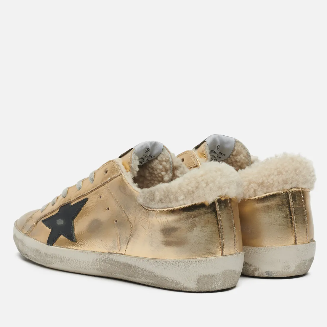 Golden Goose Женские кроссовки Super-Star Laminated/Suede Star