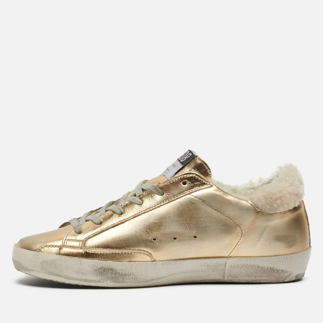 Golden Goose Женские кроссовки Super-Star Laminated/Suede Star