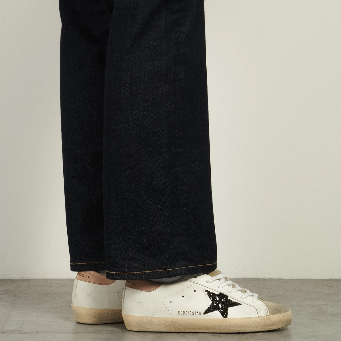 Golden Goose Женские кроссовки Super-Star Glitter Star