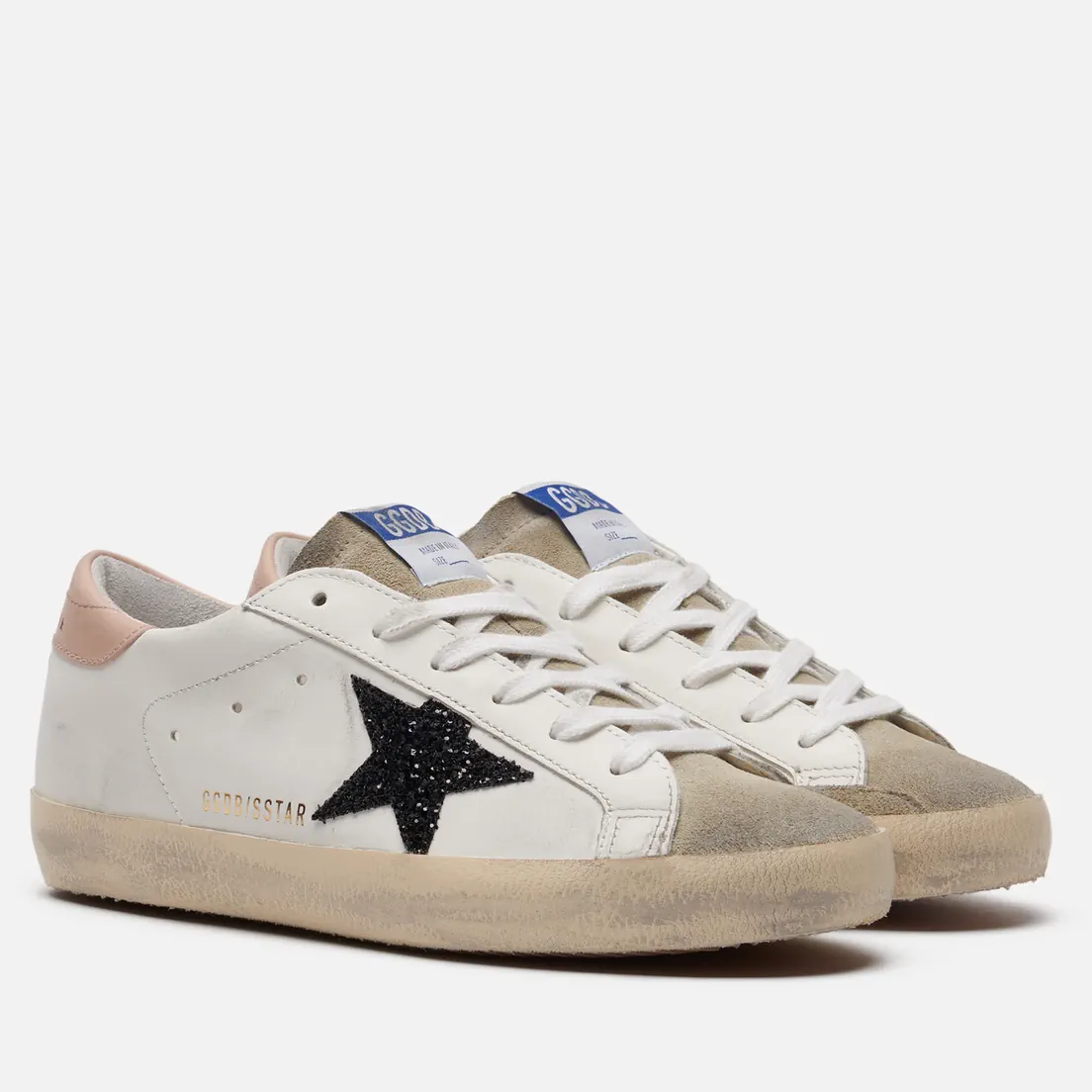 Golden Goose Женские кроссовки Super-Star Glitter Star