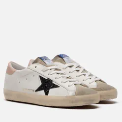 Golden Goose Женские кроссовки Super-Star Glitter Star