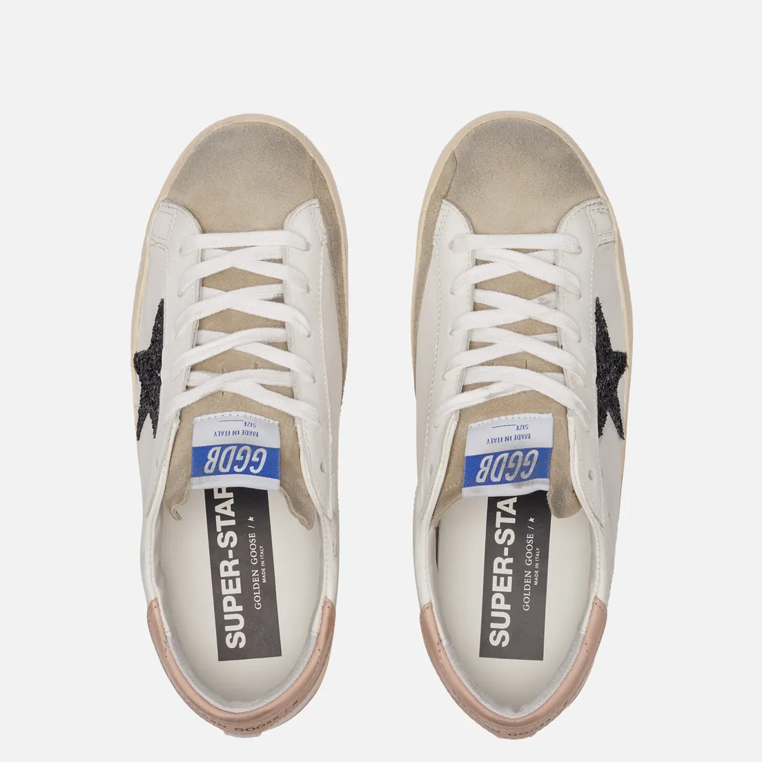 Golden Goose Женские кроссовки Super-Star Glitter Star