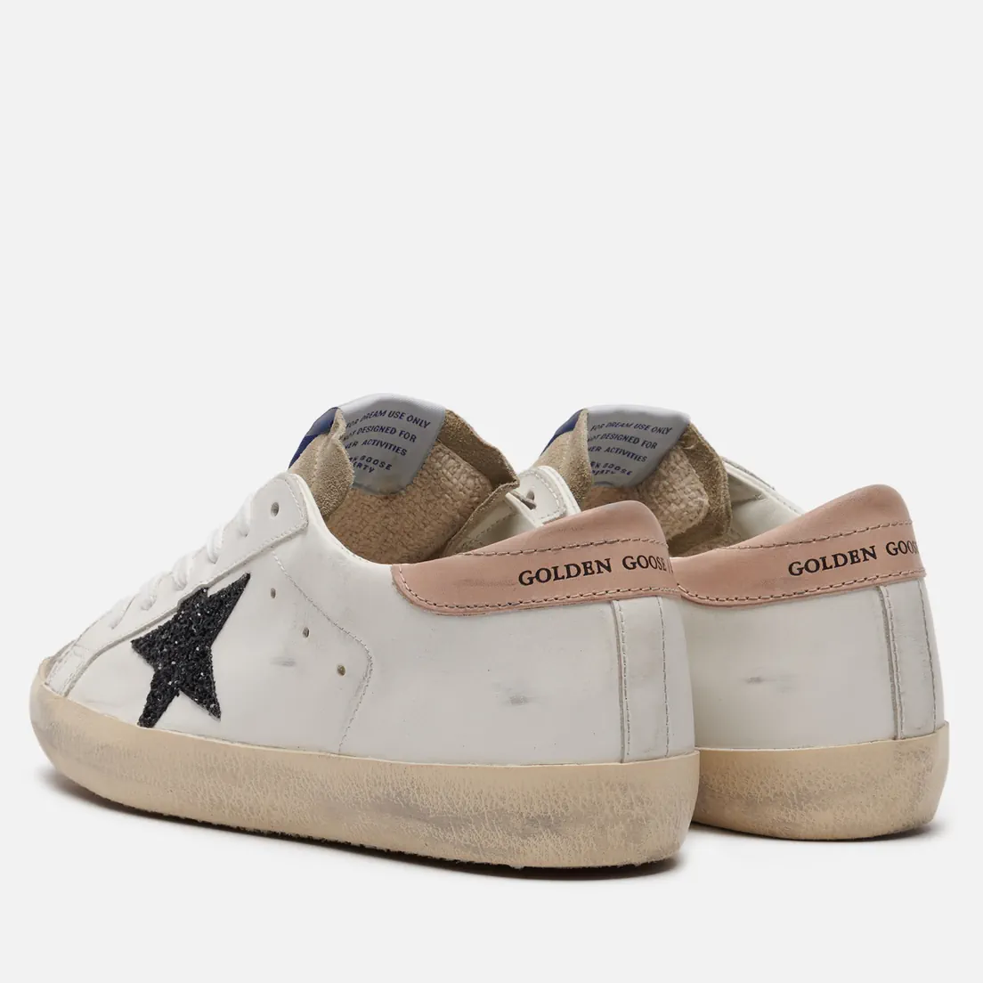 Golden Goose Женские кроссовки Super-Star Glitter Star