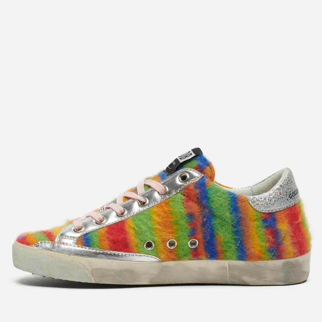 Golden Goose Женские кроссовки Super-Star Tie & Die Wool/Leather Star
