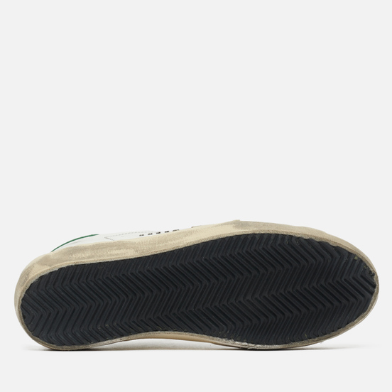 Женские кроссовки Golden Goose Super-Star Leather/Suede Star White/Ice/Green