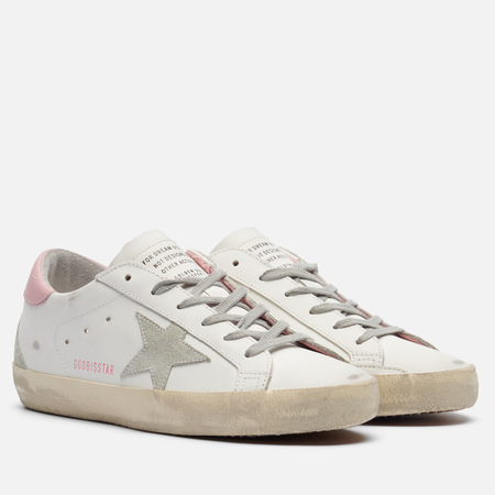 Женские кроссовки Golden Goose Super-Star Suede Star, цвет белый