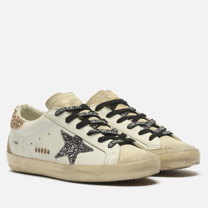 Женские кроссовки Golden Goose Super-Star Glitter Star