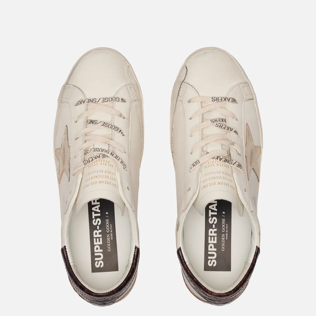 Golden Goose Женские кроссовки Super-Star Laminated Leather Star