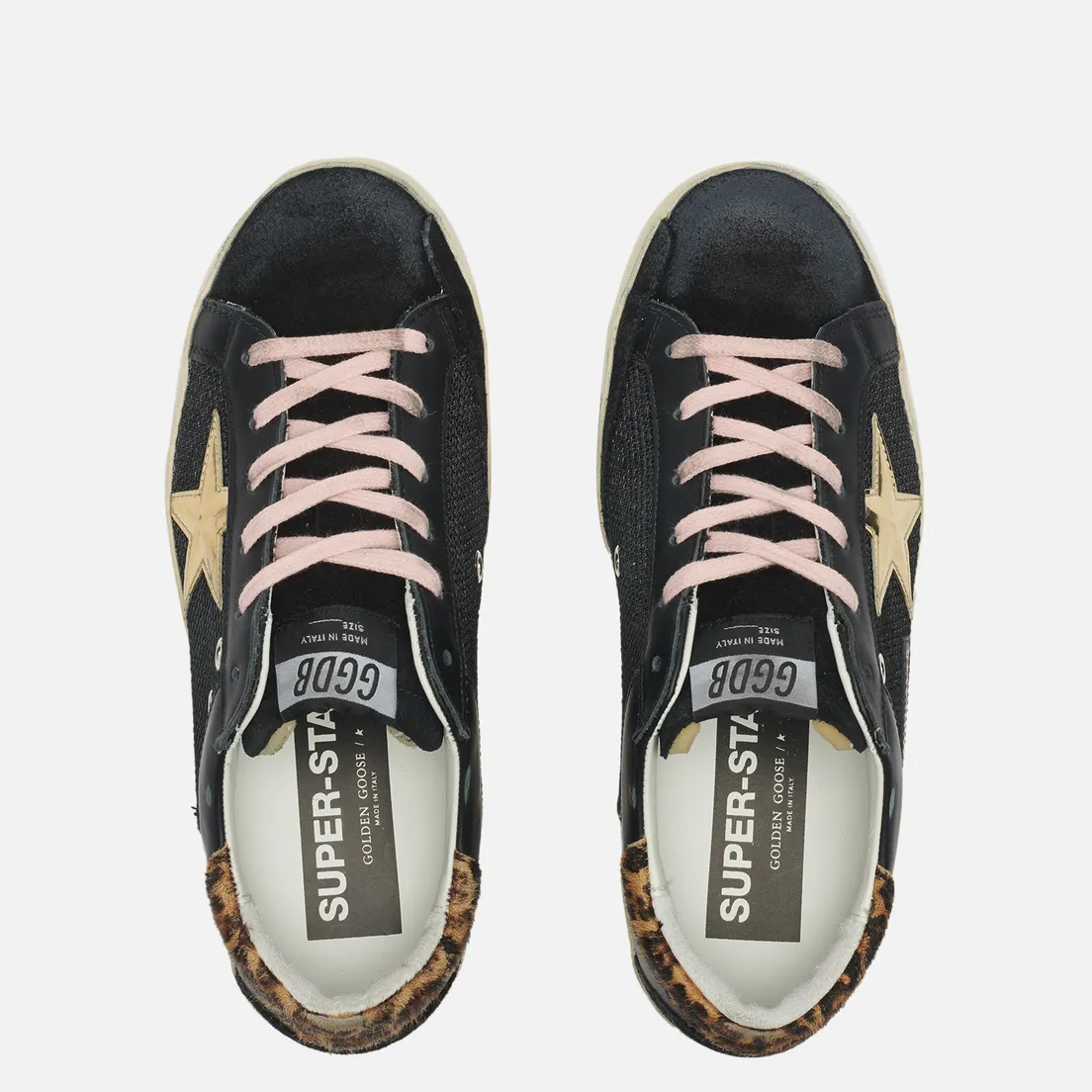 Golden Goose Женские кроссовки Super-Star Leather/Spur 3D Star