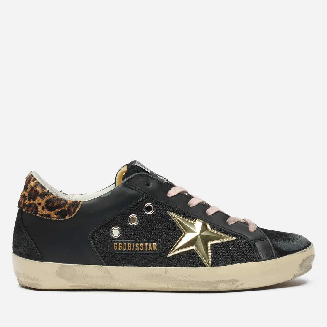 Golden Goose Женские кроссовки Super-Star Leather/Spur 3D Star