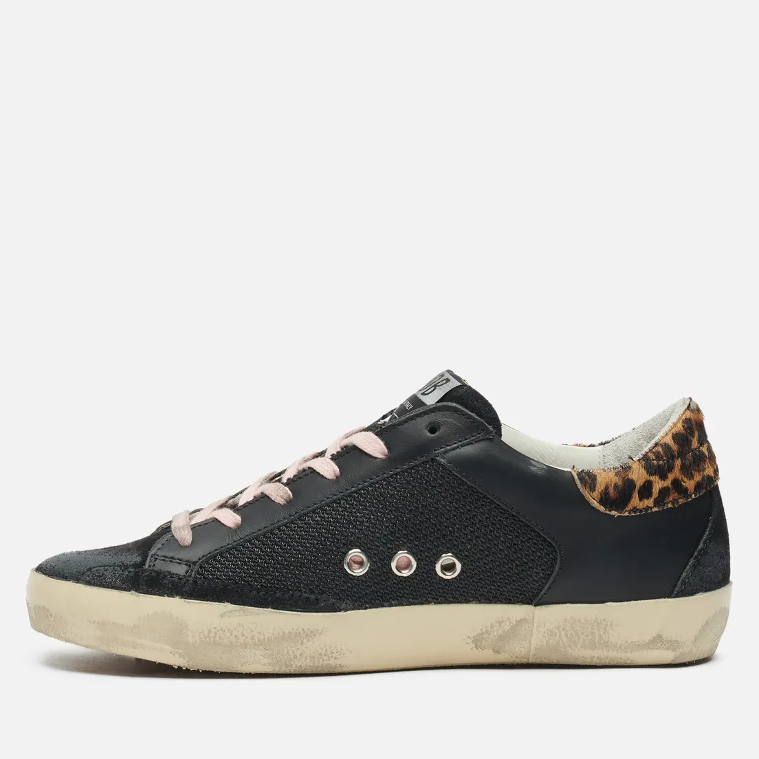 Golden Goose Женские кроссовки Super-Star Leather/Spur 3D Star