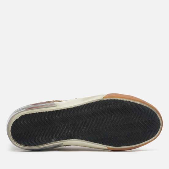 Женские кроссовки Golden Goose Super-Star Penstar Leopard Print Suede/Leather Star Beige/Brown/Black/Pearl/Light Pink/Light Blue