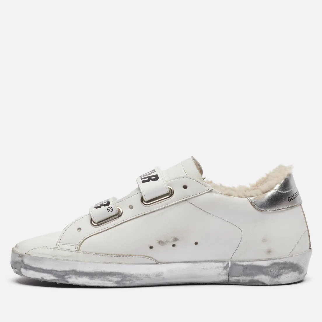 Golden Goose Женские кроссовки Old School Leather/Glitter Star