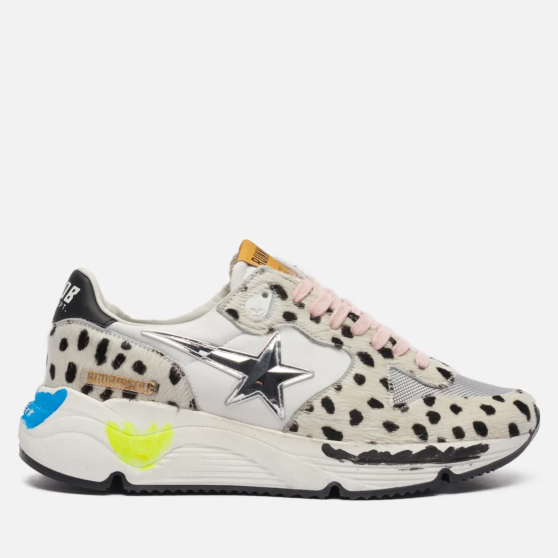 Golden Goose Женские кроссовки Running Sole Nylon/Net Toe Box 3D Star