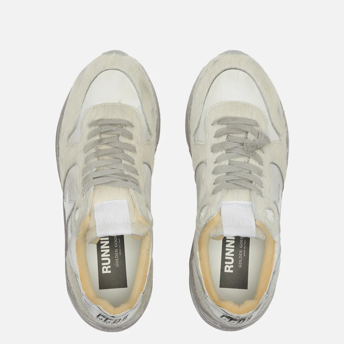 Golden Goose Женские кроссовки Running Sole Nylon/Laminated Star