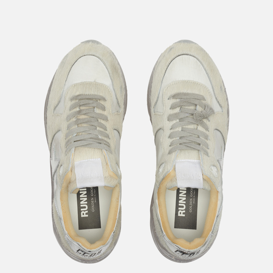 Женские кроссовки Golden Goose Running Sole Nylon/Laminated Star White/Silver