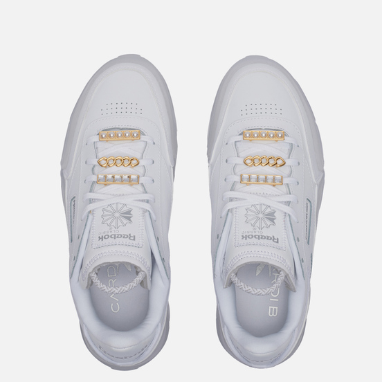 Женские кроссовки Reebok x Cardi B Club C White/White/White