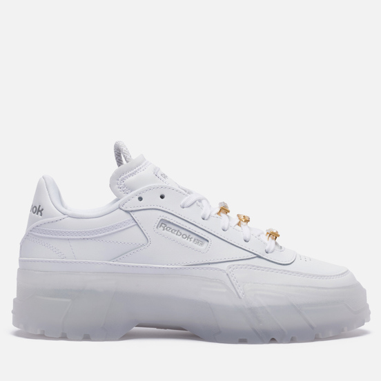 Женские кроссовки Reebok x Cardi B Club C White/White/White