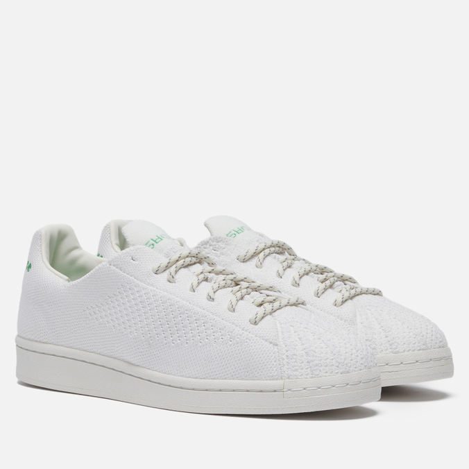Мужские кроссовки adidas Originals, цвет белый, размер 44.5 GX0194 x Pharrell Williams Superstar Primeknit - фото 1