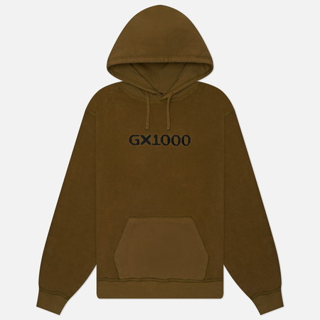 фото Мужская толстовка gx1000 og logo inside out hoodie, цвет зелёный, размер s