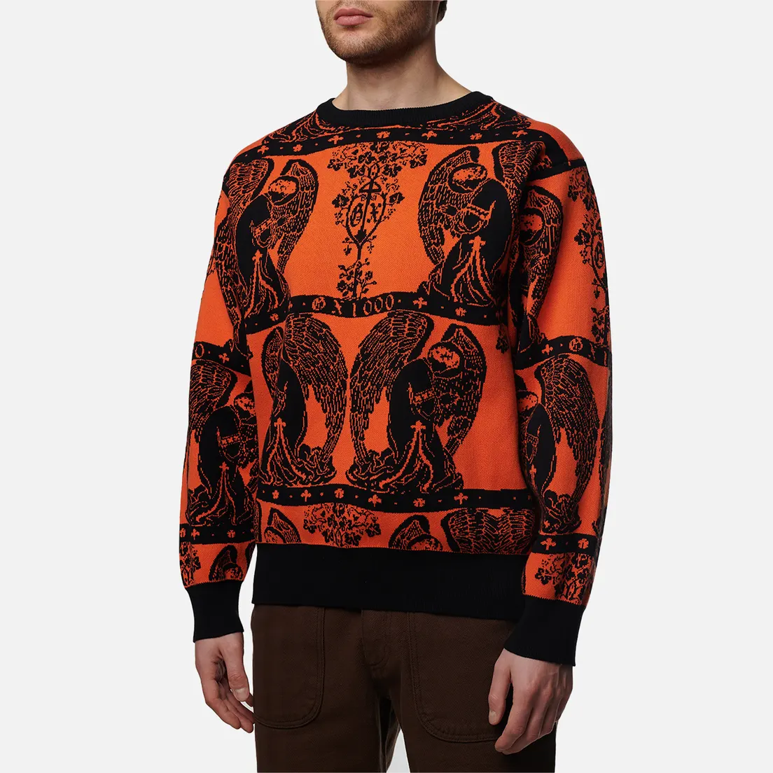 GX1000 Мужской свитер Jacquard Crew Neck