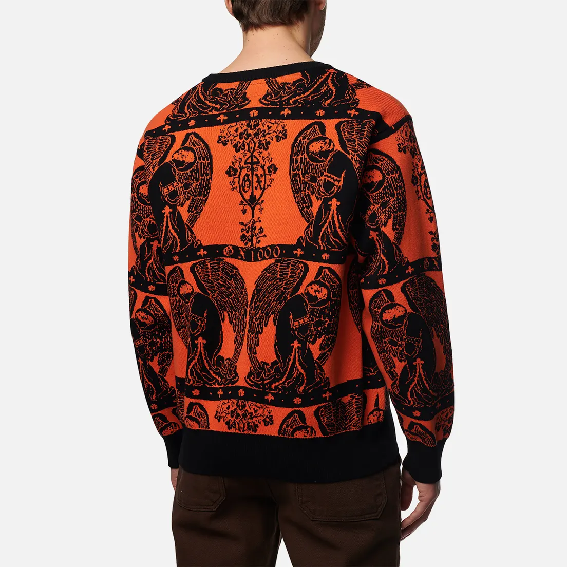 GX1000 Мужской свитер Jacquard Crew Neck