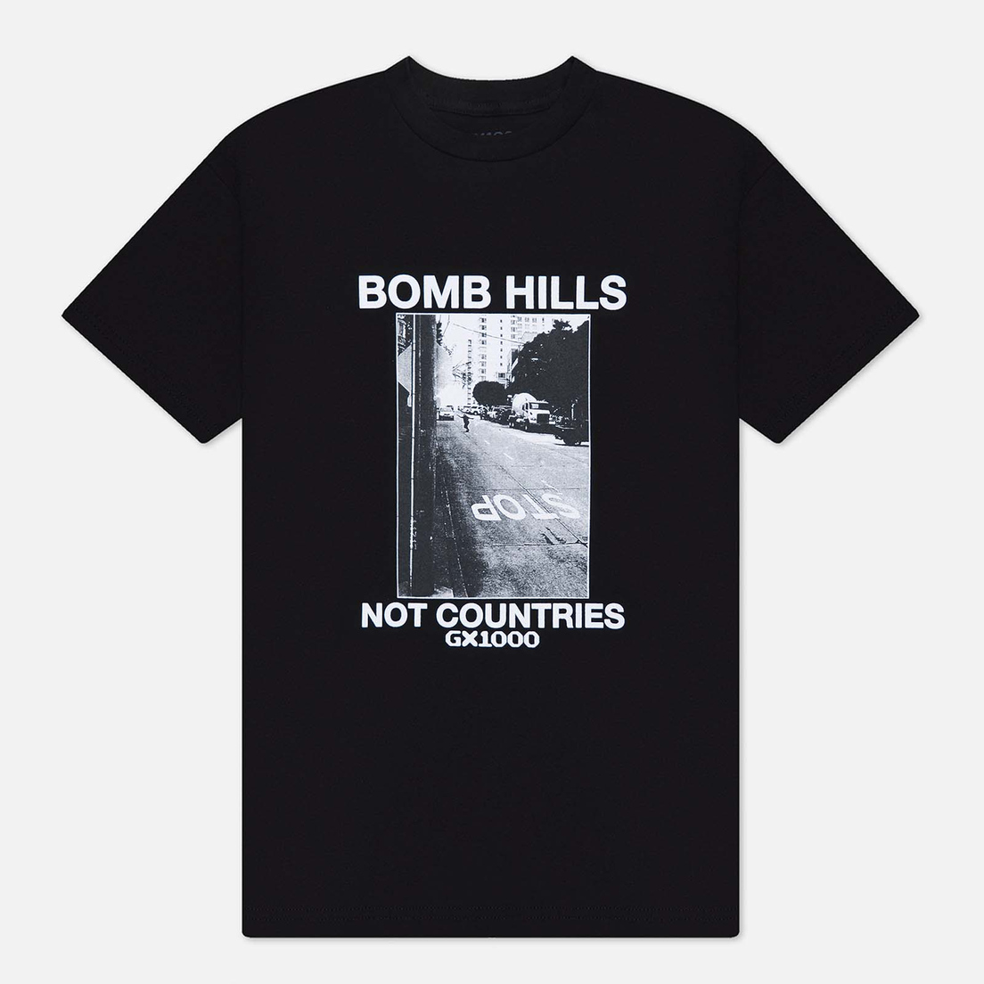 GX1000 Мужская футболка Bomb Hills Not Countries