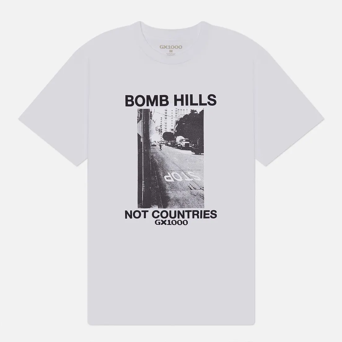 GX1000 Мужская футболка Bomb Hills Not Countries