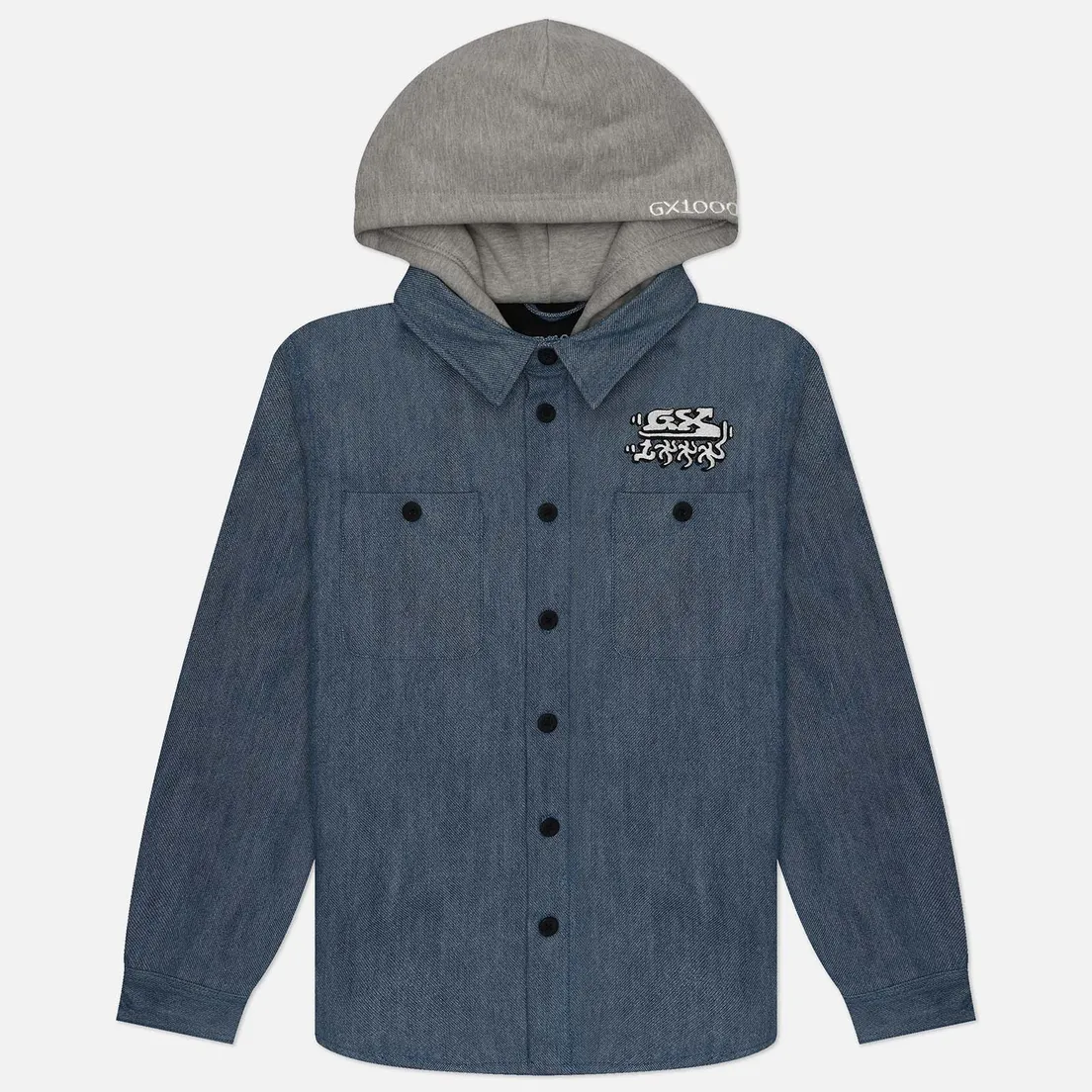 GX1000 Мужская джинсовая куртка Denim Hooded