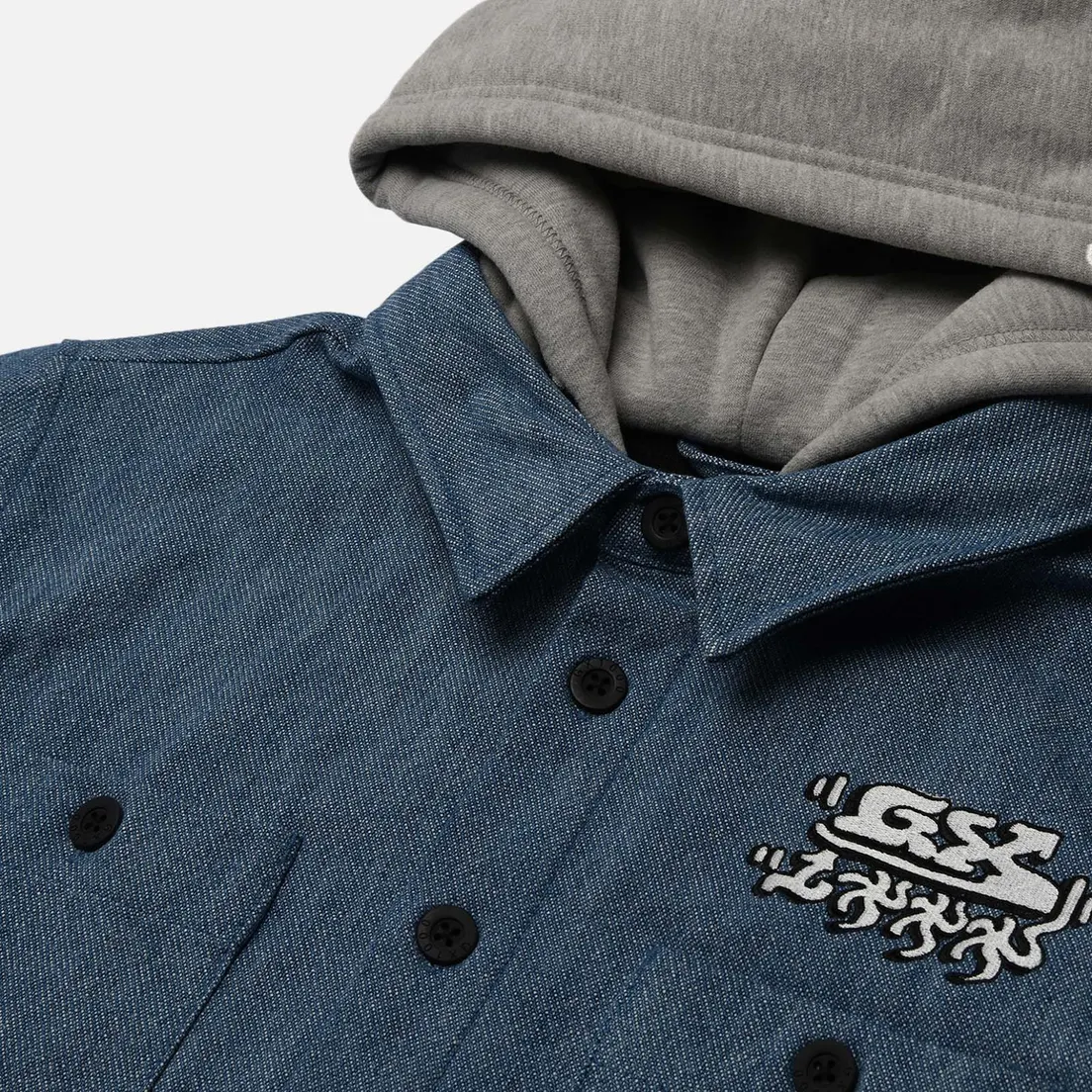 GX1000 Мужская джинсовая куртка Denim Hooded