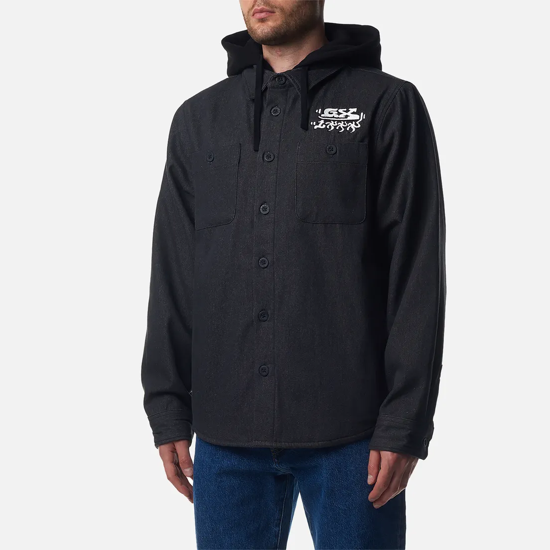 GX1000 Мужская джинсовая куртка Denim Hooded