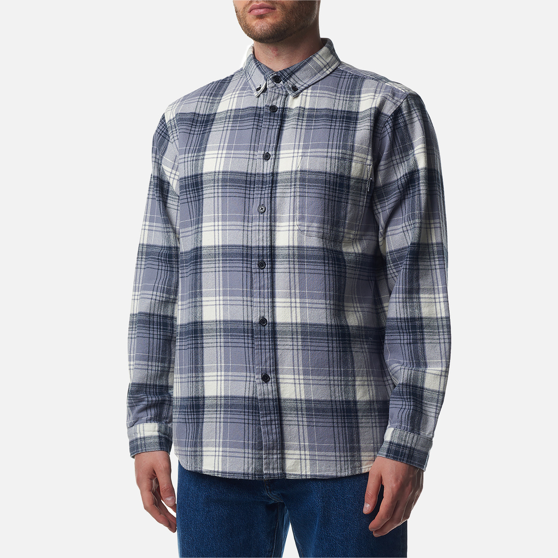 GX1000 Мужская рубашка Flannel Button Down