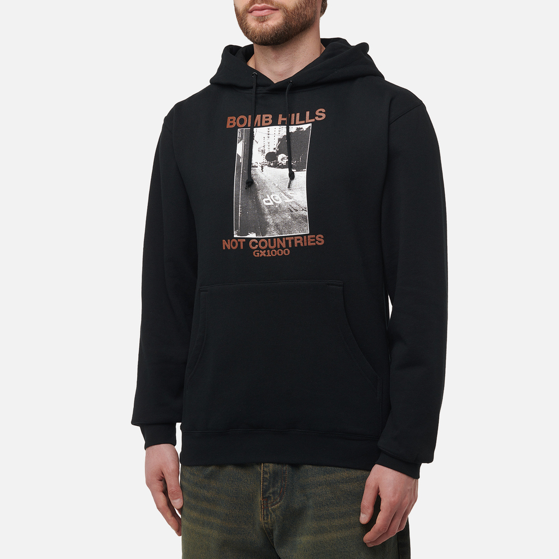 GX1000 Мужская толстовка Bomb Hills Not Countries Sk8 Fit Hoodie