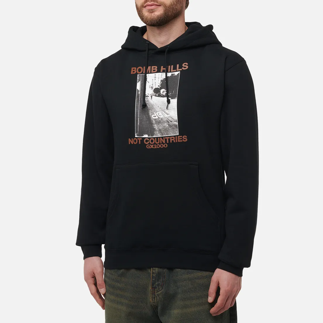 GX1000 Мужская толстовка Bomb Hills Not Countries Sk8 Fit Hoodie