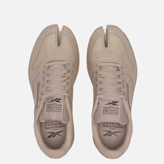 Мужские кроссовки Reebok x Maison Margiela Project 0 Classic Leather Tabi Beige/White/Black