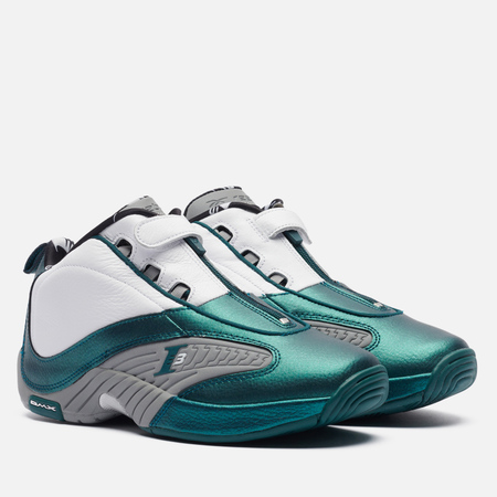 фото Мужские кроссовки reebok answer iv the tunnel, цвет зелёный, размер 40 eu