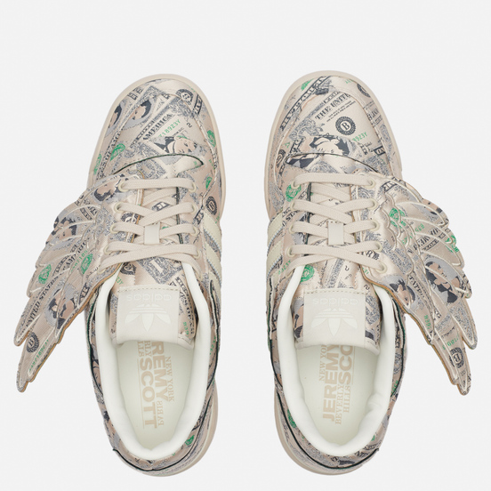 Мужские кроссовки adidas Originals x Jeremy Scott Forum Wings Money Low Clear Brown/Off White/Clear Brown
