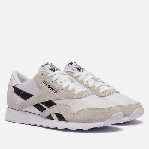 reebok black and white