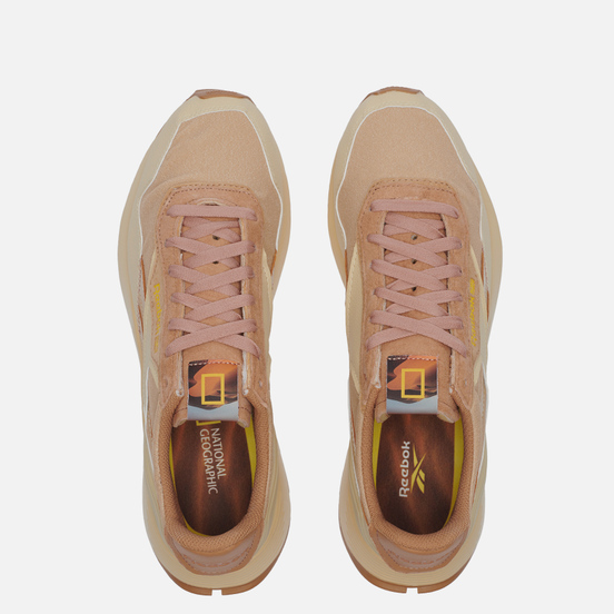 Мужские кроссовки Reebok x National Geographic Classic Leather Legacy AZ Straw/Soft Camel/Boldly Yellow
