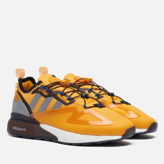 Мужские кроссовки adidas Originals ZX 2K Boost Safety Semi Solar Gold/Silver Metallic/Core Black