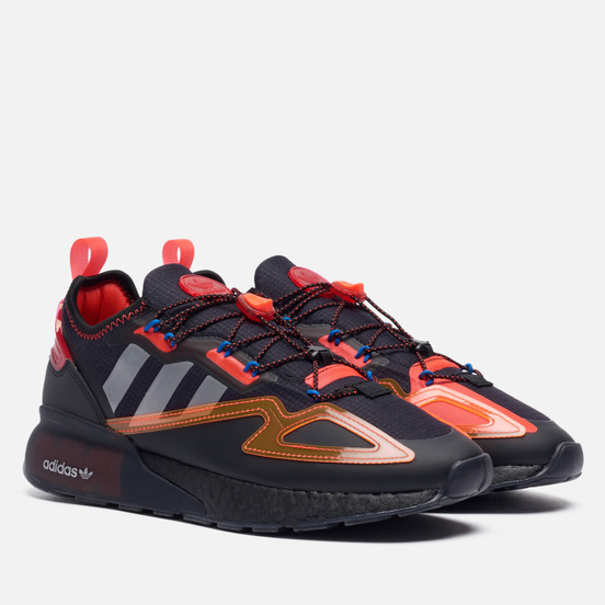 Кроссовки adidas Originals ZX 2K Boost Safety Core Black/ Silver Metallic/Solar Red