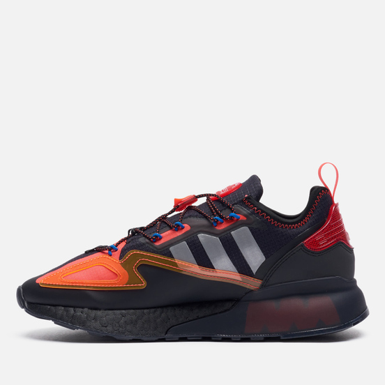 Кроссовки adidas Originals ZX 2K Boost Safety Core Black/ Silver Metallic/Solar Red