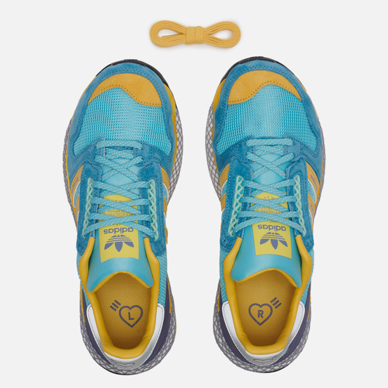 Кроссовки adidas Originals x Human Made Questar Light Aqua/St. Fade Ocean/Core Black