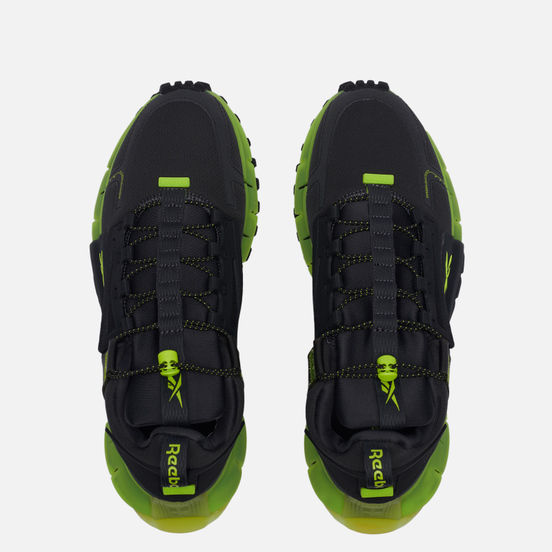 Кроссовки Reebok Zig Kinetica Edge Pure Grey/Black/Acid Yellow