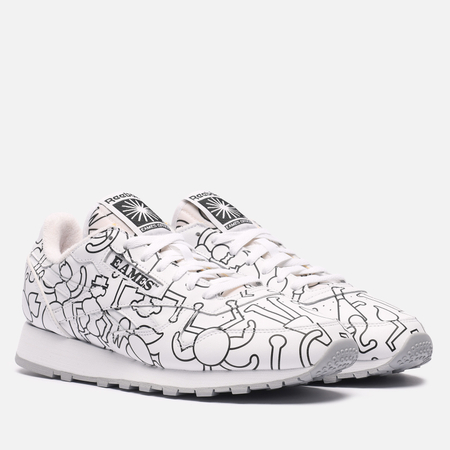 фото Мужские кроссовки reebok x eames office classic leather, цвет белый, размер 38.5 eu