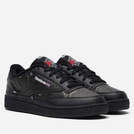 фото Кроссовки reebok x u club c 85, цвет чёрный, размер 36 eu