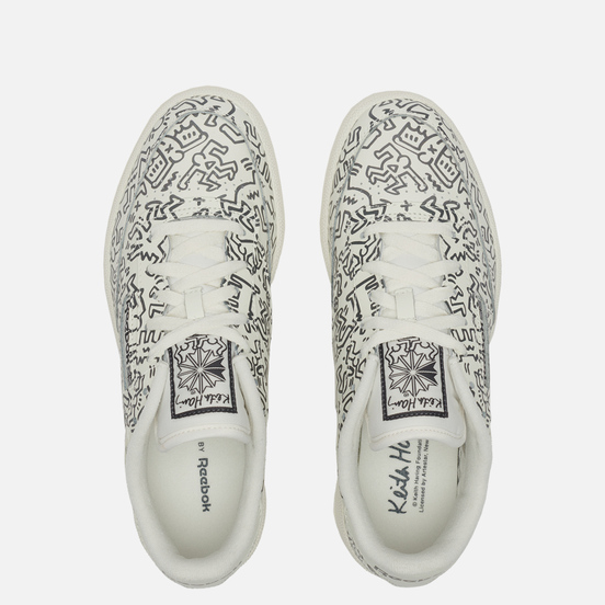 Кроссовки Reebok x Keith Haring Club C Chalk/Pure Grey/Chalk