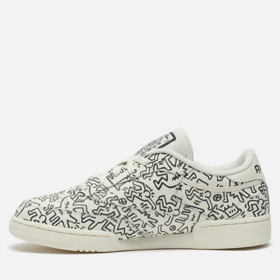 Кроссовки Reebok x Keith Haring Club C Chalk/Pure Grey/Chalk